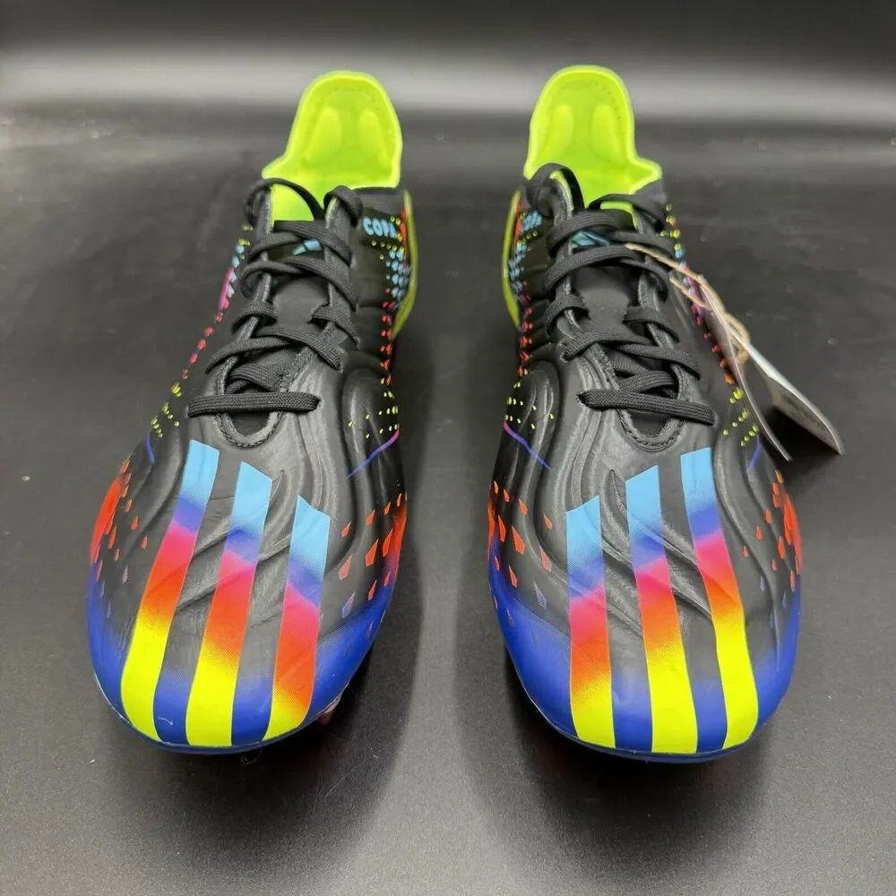 Adidas Copa Sense.1 SG Black Blue Multi Soccer Cleats GY8933 Men's Size 10.5